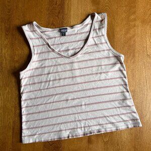 Patagonia organic striped tank top M